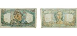 World Coins - France Provisional Government of the French Republic 1950 1000 Francs - Minerve & Hercule (type 1945) Paper VF  P 130 Fay 41 BDF 194510 BDF 194511 BDF 194801