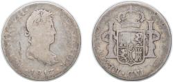 World Coins - Mexico Spanish colony 1813 Mo JJ 2 Reales - Fernando VII Silver (.903) Mexico City Mint 6.38g F  KM 93