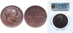 World Coins - Peru Republic 1899 Medal - Dr. Nicolas de Pierola Bronze PCGS SP 63