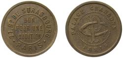 World Coins - France ND Jeton - Palace Chansons 7.55g AU