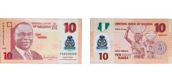 World Coins - Nigeria 2009 10 Naira Polymer UNC P 39