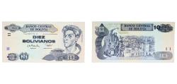 World Coins - Bolivia Republic 1997 10 Bolivianos (Rojas, Series F-H) Paper UNC P 223