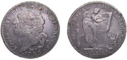 World Coins - France Kingdom 1793 A 1 Écu - Louis XVI (FRANÇOIS) Silver (.917) Paris Mint (180505) 29.14g VF Dy royales 1718 KM 615 Ciani 2238