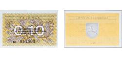 World Coins - Lithuania Republic 1991 0.10 Talonas ("Coupon") Paper UNC P 29