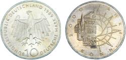 World Coins - Germany Federal republic 1989 D 10 Deutsche Mark 2000th Anniversary of the City of Bonn