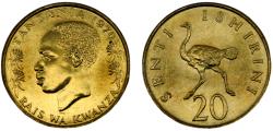 World Coins - Tanzania Republic 1970 20 Senti