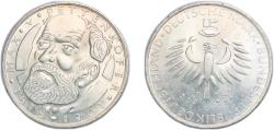 World Coins - Germany Federal Republic 1968 D 5 Deutsche Mark (Max Pettenkofer) Silver (.625) (2930000) 11.15g UNC  KM 123 J 398 Schön 121