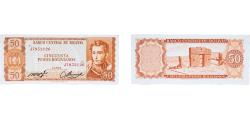World Coins - Bolivia Republic 1962 50 Pesos Bolivianos Paper UNC P 162