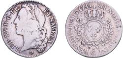 World Coins - France empire 1741 C ½ Écu - Louis XV Silver (.917) (56245) 14.18g VF  Dy royales 1681 Ciani Royales 2125