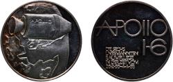 World Coins - United States ND Medal - APOLLO 16 Silver 15.07g UNC