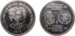World Coins - Spain Kingdom 1978 Medal - spain &amp; Mexico Silver 17.4g UNC
