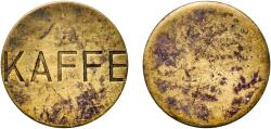 World Coins - Denmark Kingdom ND Token - Kaffe Brass 3.5g XF