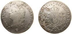 World Coins - France Kingdom 1771 I 1 Écu - Louis XV Silver (.917) Limoges Mint 29.05g VF Dy royales 1680 GadR 322 Dav ECT 1331 KM 512 Ciani 2122