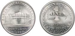 World Coins - United States 1993 Medal- Santa Catalina Island Trade Dollar The Casino Nickel 24.9g UNC