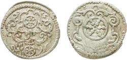 World Coins - Germany City of Erfurt Holy Roman Empire 1656 1 Dreier Silver 0.59g AU  KM 44