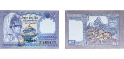 World Coins - Nepal 1993 -1999 1 Rupee - Birendra Bir Bikram Paper UNC P 37