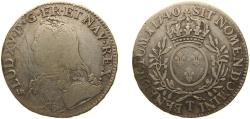 World Coins - France Kingdom 1740 T 1 Écu - Louis XV Silver (.917) Nantes Mint (106077) 28.9g VF Dy royales 1675 GadR 321 KM 486 Ciani 2117