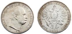World Coins - Germany States Kingdom of Prussia Wilhelm I 1865 A 1 Vereinsthaler