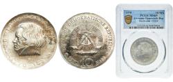 World Coins - Germany German Democratic Republic Democratic republic 1970 A 10 Mark (Ludwig van Beethoven) Silver (.625) (72343) 17g PCGS MS 65  KM 27 Schön 29 J 1528 AKS 55