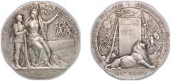 World Coins - France Third Republic ND (1890 - 1895) Medal - Prix du ministre de la guerre Silver plated bronze 22.93g AU