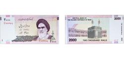 World Coins - Iran 2005 2000 Rials Paper UNC P 144