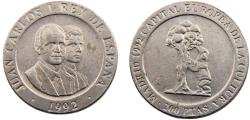 World Coins - Spain Kingdom Juan Carlos I 1992 200 Pesetas Madrid European Capital of Culture, The Bear and the Strawberry Tree