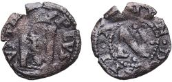 World Coins - Spain Kingdom of Navarre Spanish states 1549 Cornado - Carlos I Billon Pamplona Mint 1.4g VF  Cal 68
