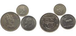 World Coins - Mauritius British colony Elizabeth II 1971 3 Lots