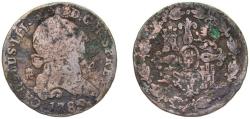 World Coins - Spain Kingdom 1785 4 Maravedis - Carlos III Copper Segovia Mint 4.72g VF KM 407
