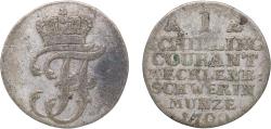 World Coins - Germany Duchy of Mecklenburg-Schwerin Holy Roman Empire 1799 1 Schilling Courant - Frederick Francis I Silver (.375 ) (2438000) 1g VF KM 220 Kunzel 376