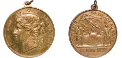 World Coins - France Third Republic 1898 Medal - Souvenir du tirage au sort Bronze 33.21g AU
