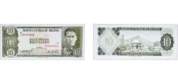 World Coins - Bolivia Republic 1962 10 Pesos Bolivianos Paper UNC P 154