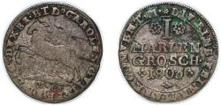 World Coins - Germany Principality of Brunswick-Wolfenbüttel 1805 MC 1 Mariengroschen - Charles William Ferdinand Silver Brunswick / Braunschweig Mint 1.41g VF Welter 2928 KM 1031