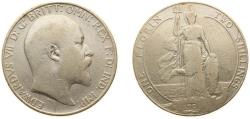 World Coins - Great Britain United Kingdom 1908 1 Florin - Edward VII Silver (.925) (3280000) 11.31g VF KM 801 Sp 3981