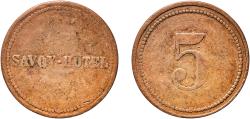 World Coins - France Republic ND Token - Savoy Hôtel 5.22g XF
