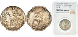 World Coins - Germany Kingdom of Prussia Second Empire 1913 2 Mark - Wilhelm II (Declaration of war against Napoleon) Wonderful patina Silver (.900) Berlin Mint (1500000) 11.11g NGC MS 65  KM 5