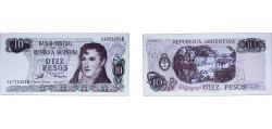 World Coins - Argentina Federal Republic 1976 10 Pesos (without "LEY" on Obverse) Paper UNC P 300 Bottero 2361 to 2362a