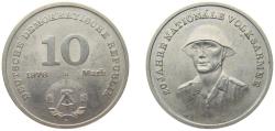 World Coins - Germany German Democratic Republic 1976 A 10 Mark (National People's Army) Copper-nickel Berlin Mint (754508) 12g UNC KM 61 Schön 59 J 1560 AKS 67
