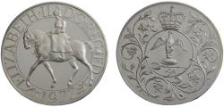 World Coins - United Kingdom Elizabeth II 1977 25 New Pence Silver Jubilee
