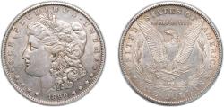 Us Coins - United States Federal republic 1890 S 1 Dollar "Morgan Dollar" Silver (.900) (.100 copper) (8230373) 26.73g AU KM 110