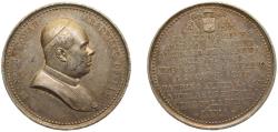 World Coins - Peru Republic 1898 Medal - Manuel Tovar (Archbishop of Lima) Silver 28.4g AU Bustamante-898.07