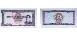 World Coins - Mozambique People's Republic 1967 500 Escudos (Banco de Moçambique overprint) Paper UNC  P 118
