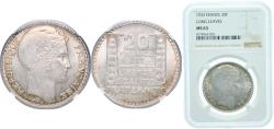 World Coins - France Third Republic 1933 20 Francs (Long Leaves) Silver (.680) Paris Mint (24447048) 20g NGC MS 63 Franc 2014 400 Gad 1789 852 KM 879