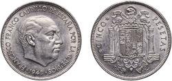 World Coins - Spain Nationalist Government 1949 