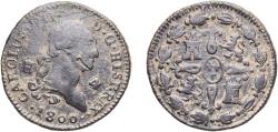 World Coins - Spain Kingdom 1800 4 Maravedis - Carlos IV Copper Segovia Mint 5.62g VF Cal 1512 Aureo 54