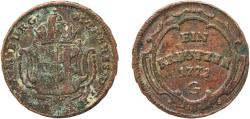 World Coins - Austria Margraviate of Burgau Duchy of Austria Holy Roman Empire 1772 G 1 Kreuzer - Maria Theresia Copper Günzburg Mint 7.86g VF  KM 8 Herinek 1740-1969 1600-1604