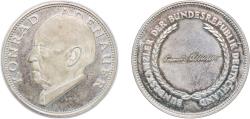 World Coins - Germany Federal Republic of Germany Token - Chancellors and Presidents of Germany (Konrad Adenauer) Bronze silvering 13.71g UNC