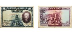 World Coins - Spain Kingdom 1928 25 Pesetas Paper VF  P 74