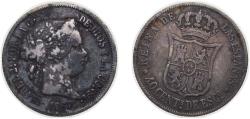 World Coins - Spain Kingdom 1867 40 Centimos de Escudo - Isabel II Silver (.810) Madrid Mint 4.97g VF KM 628.2