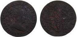 World Coins - Spain Kingdom Isabel II 1837 J 4 Maravedis 4.5g